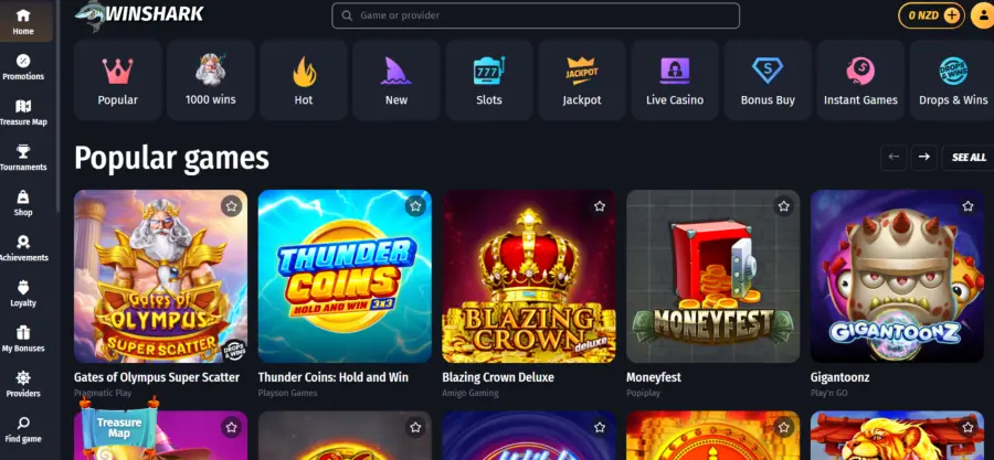 Winshark casino